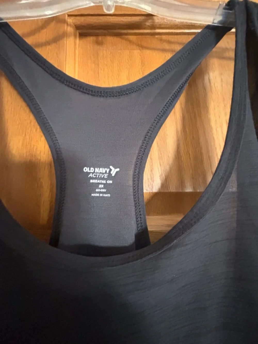 Old Navy Women's slate grey Racerback Tank Top - Picture 2 of 2